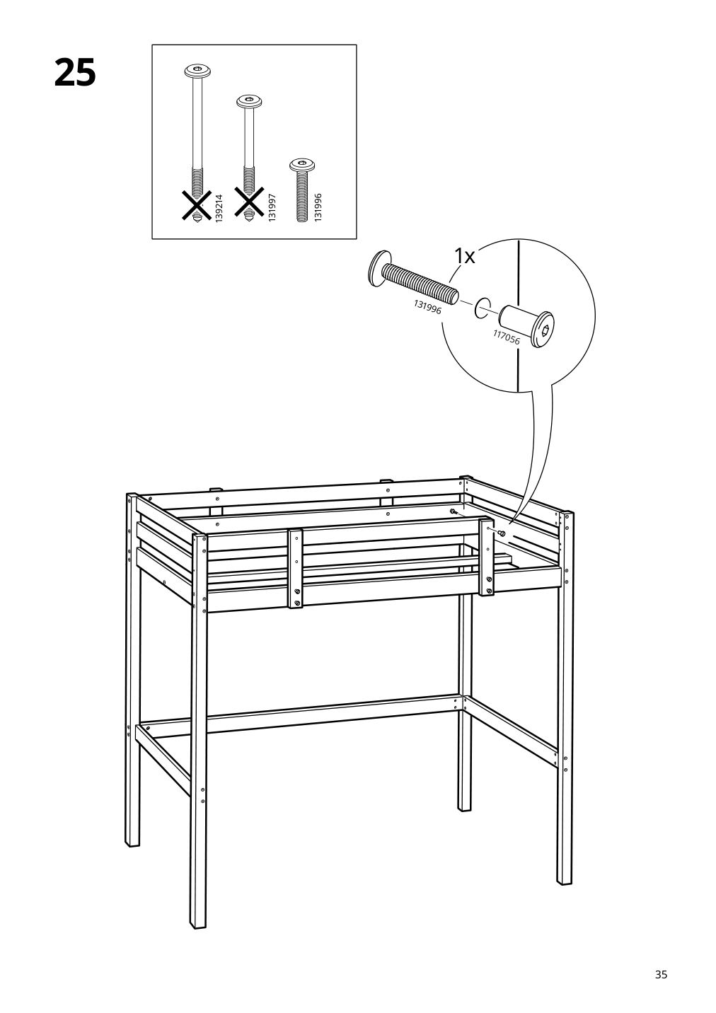 Assembly instructions for IKEA Stora loft bed frame black | Page 35 - IKEA STORÅ loft bed frame 001.608.66