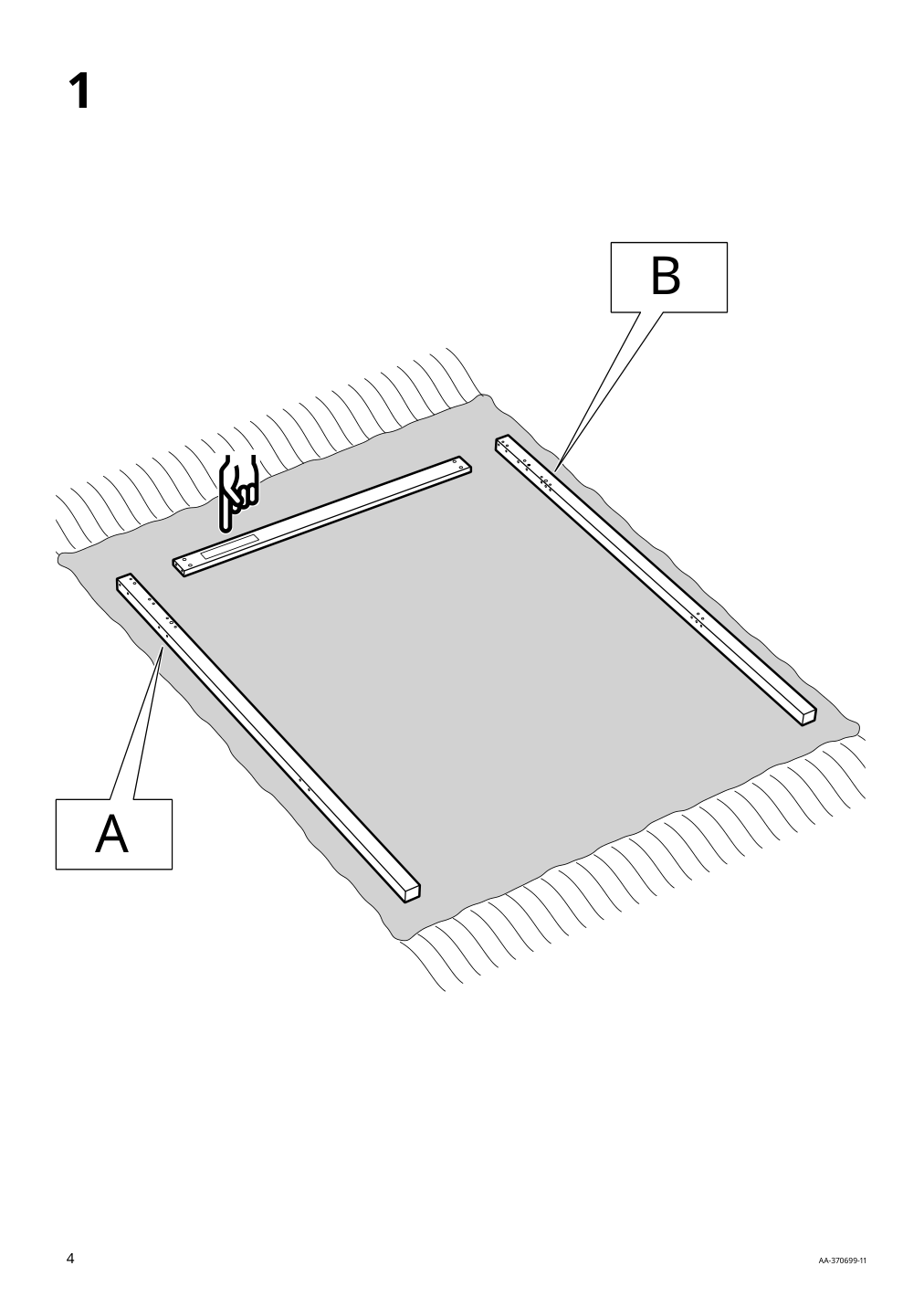 Assembly instructions for IKEA Stora loft bed frame black | Page 4 - IKEA STORÅ loft bed frame 001.608.66