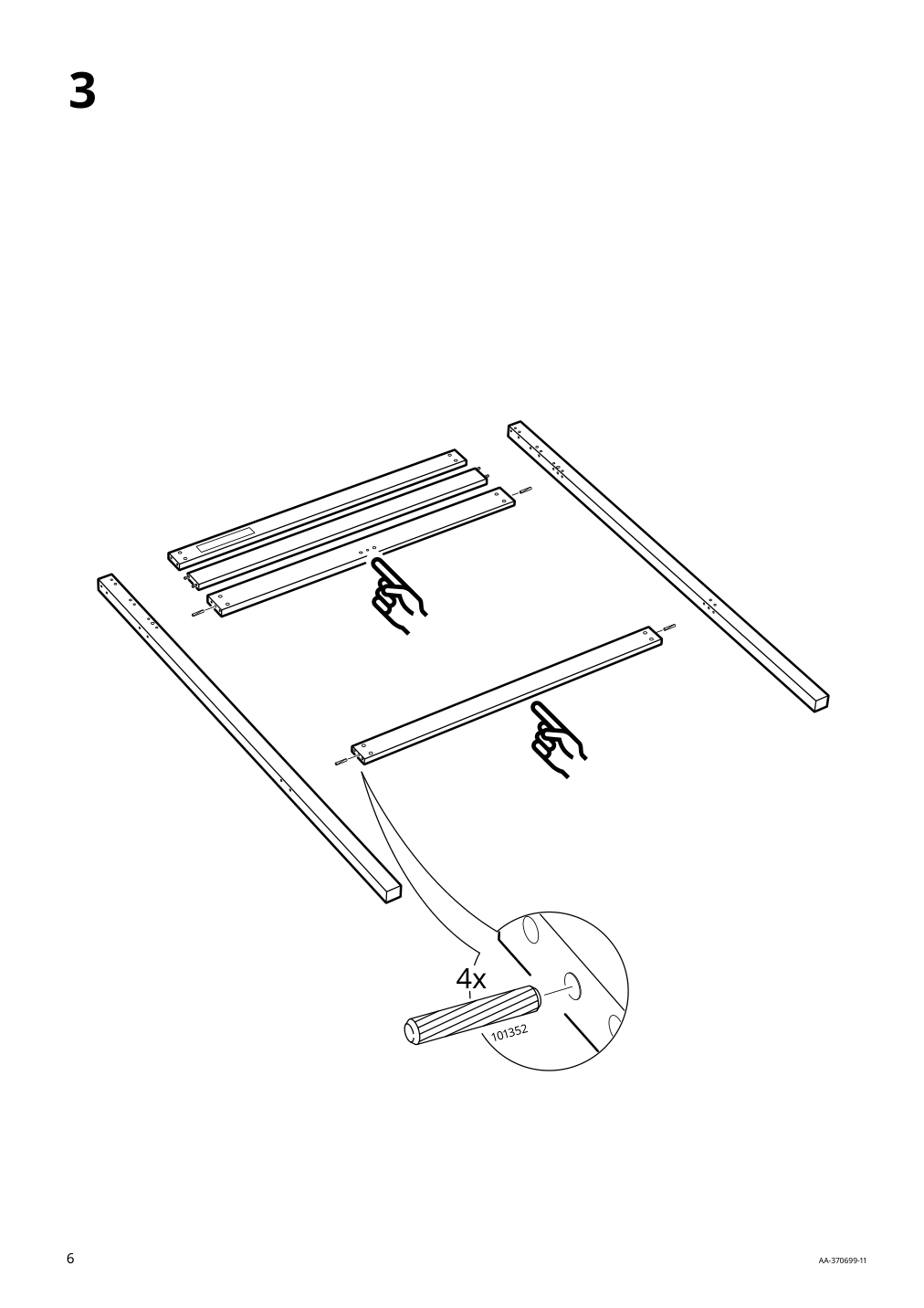 Assembly instructions for IKEA Stora loft bed frame black | Page 6 - IKEA STORÅ loft bed frame 001.608.66