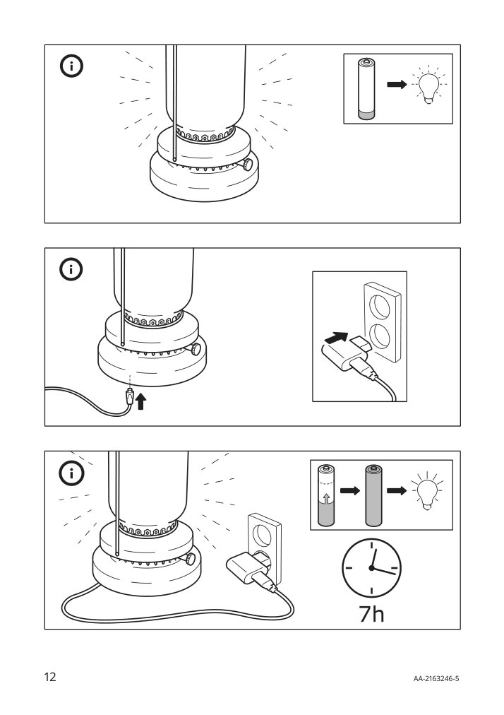 Assembly instructions for IKEA Storhaga led table lamp dimmable outdoor black | Page 12 - IKEA STORHAGA LED table lamp 403.944.39