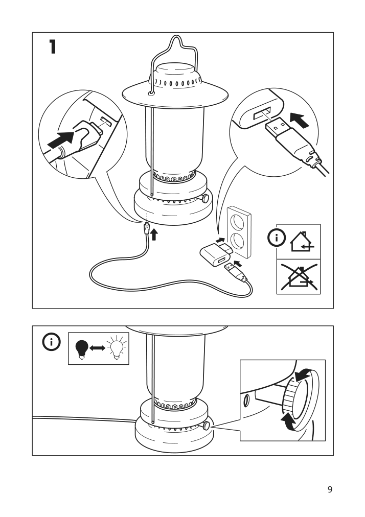 Assembly instructions for IKEA Storhaga led table lamp dimmable outdoor black | Page 9 - IKEA STORHAGA LED table lamp 403.944.39