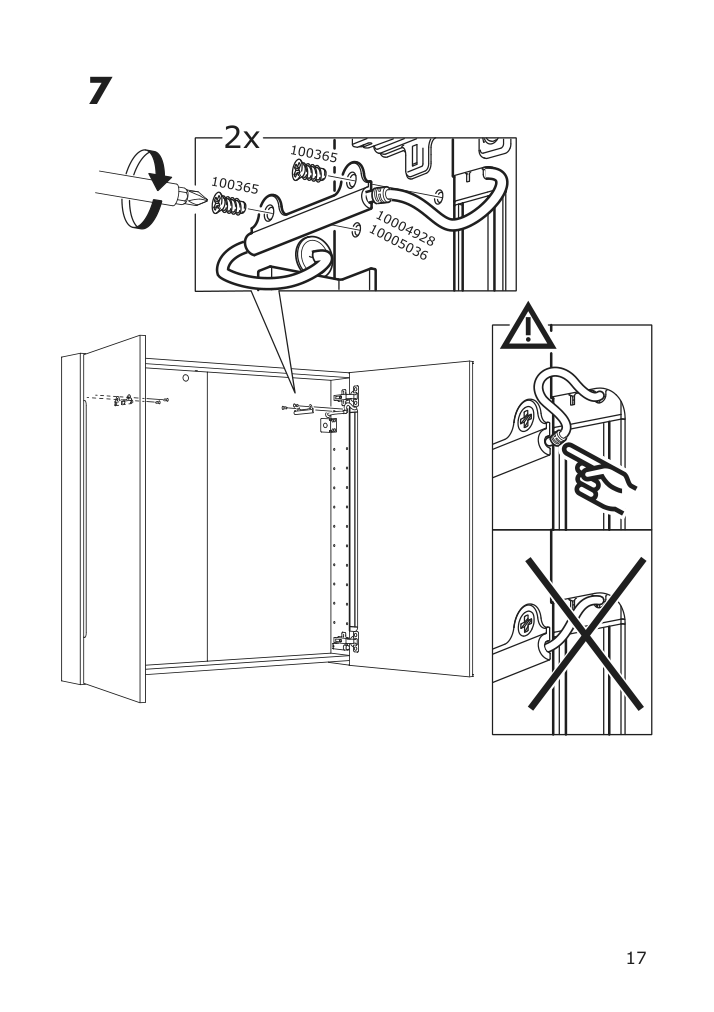 Assembly instructions for IKEA Storjorm mirror cabinet w 2 doors light white | Page 17 - IKEA GODMORGON / ODENSVIK bathroom furniture, set of 5 893.045.12