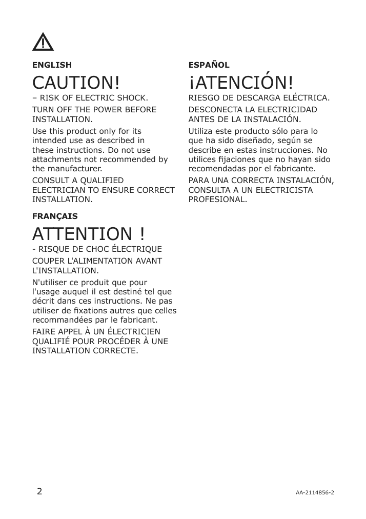 Assembly instructions for IKEA Storjorm mirror cabinet w 2 doors light white | Page 2 - IKEA STORJORM mirror cabinet w/2 doors & light 202.481.18