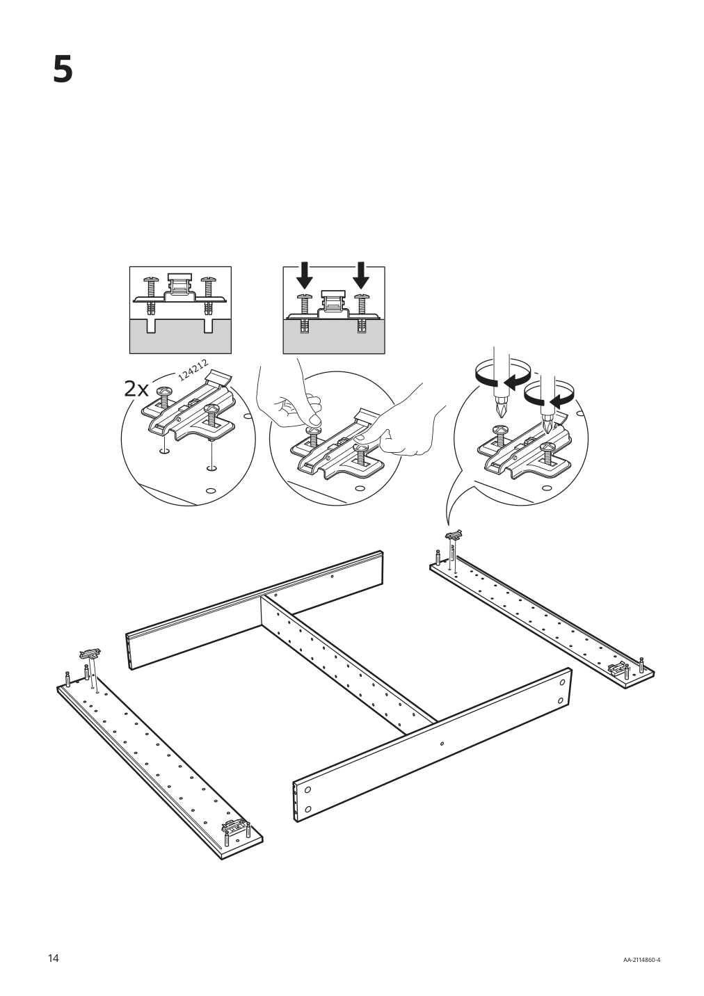 Assembly instructions for IKEA Storjorm mirror cabinet w 2 doors light white | Page 14 - IKEA STORJORM mirror cabinet w/2 doors & light 202.481.18