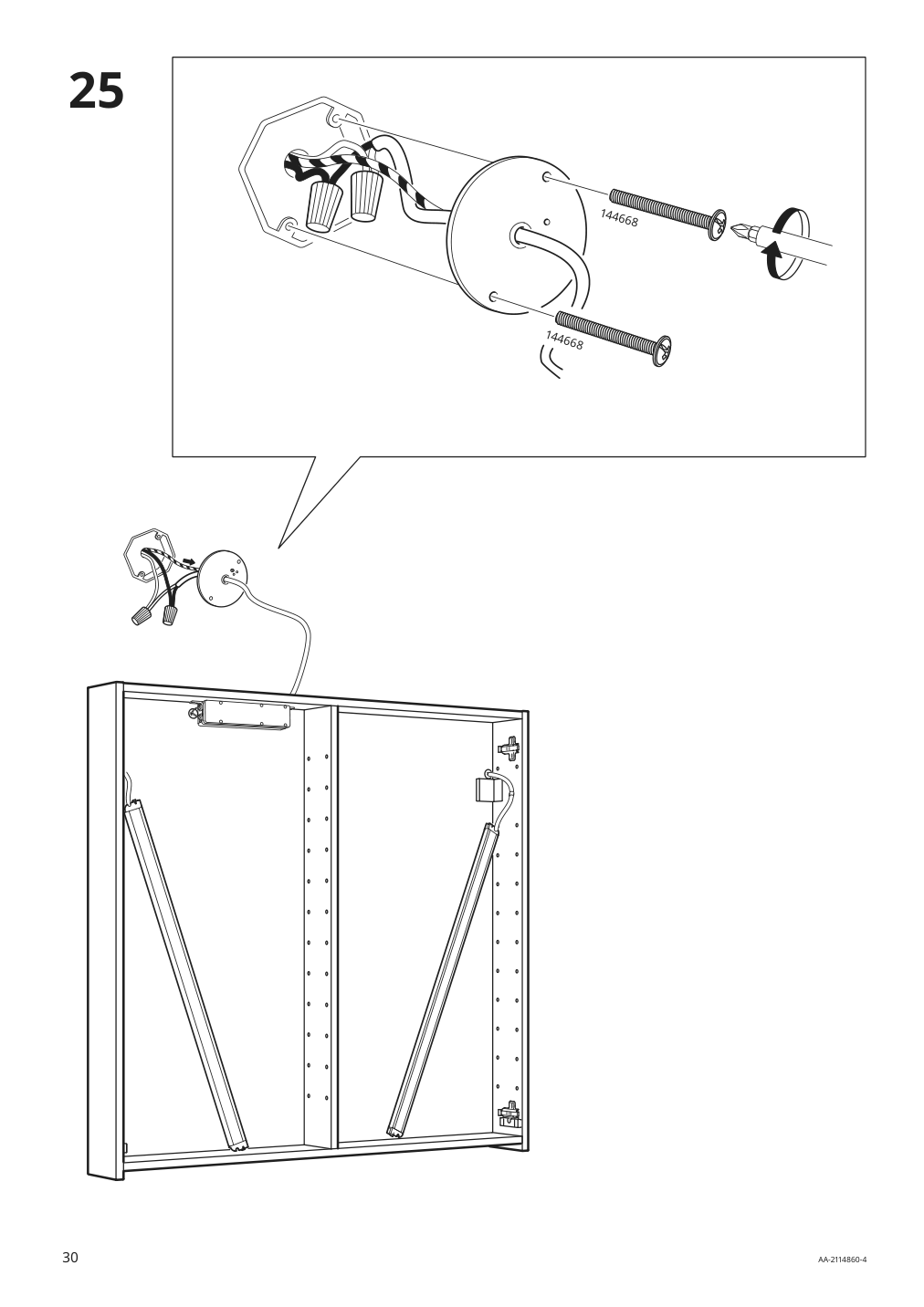 Assembly instructions for IKEA Storjorm mirror cabinet w 2 doors light white | Page 30 - IKEA STORJORM mirror cabinet w/2 doors & light 202.481.18