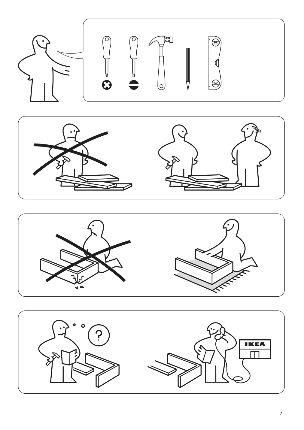 Assembly instructions for IKEA Storjorm mirror cabinet w 2 doors light white | Page 7 - IKEA STORJORM mirror cabinet w/2 doors & light 202.481.18