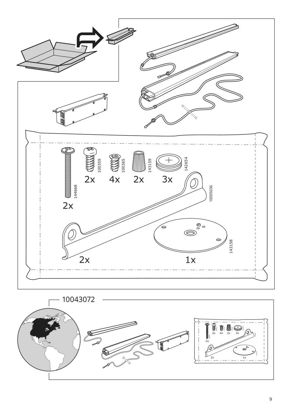 Assembly instructions for IKEA Storjorm mirror cabinet w 2 doors light white | Page 9 - IKEA STORJORM mirror cabinet w/2 doors & light 202.481.18