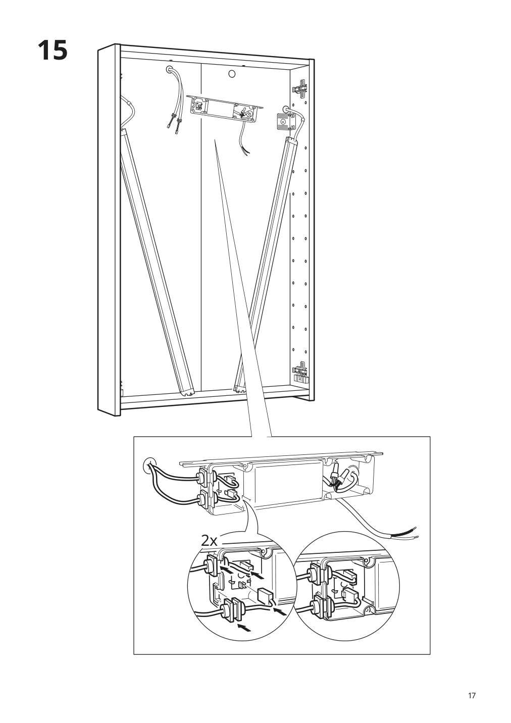 Assembly instructions for IKEA Storjorm mirror cabinet w 2 doors light white | Page 17 - IKEA GODMORGON / BRÅVIKEN bathroom furniture, set of 5 793.043.91