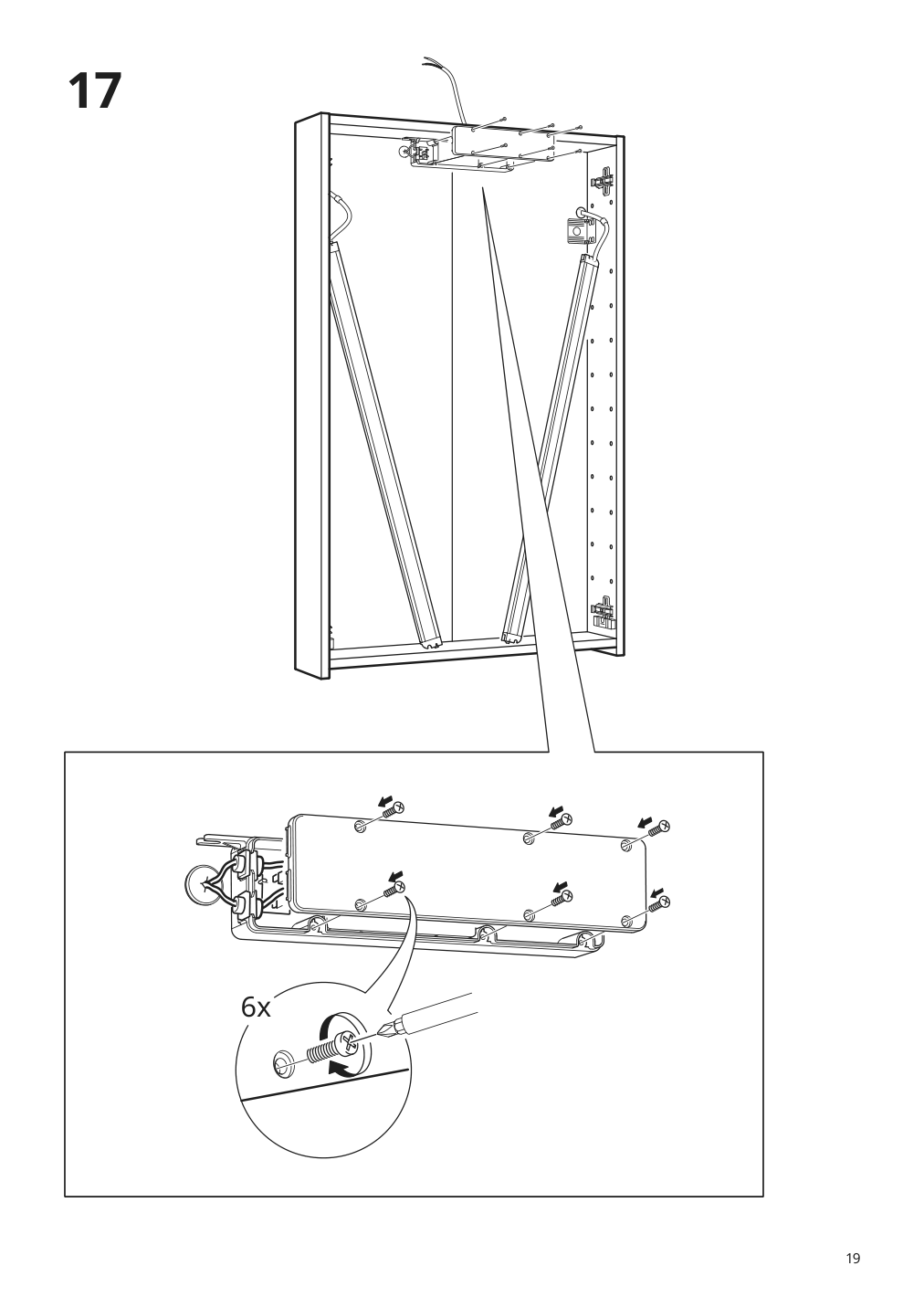 Assembly instructions for IKEA Storjorm mirror cabinet w 2 doors light white | Page 19 - IKEA GODMORGON/TOLKEN / KATTEVIK bathroom furniture, set of 5 393.223.30