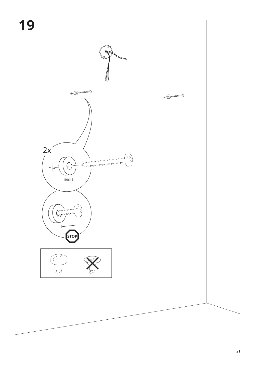 Assembly instructions for IKEA Storjorm mirror cabinet w 2 doors light white | Page 21 - IKEA GODMORGON / ODENSVIK bathroom furniture, set of 5 893.045.12