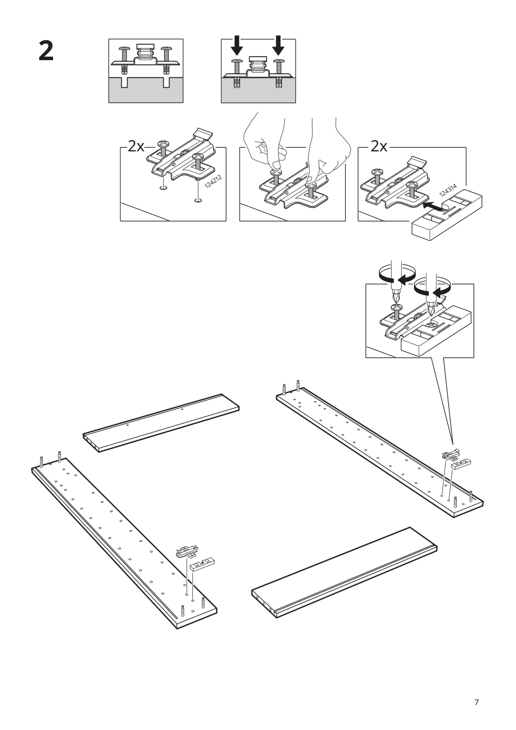 Assembly instructions for IKEA Storjorm mirror cabinet w 2 doors light white | Page 7 - IKEA STORJORM mirror cabinet w/2 doors & light 402.481.22