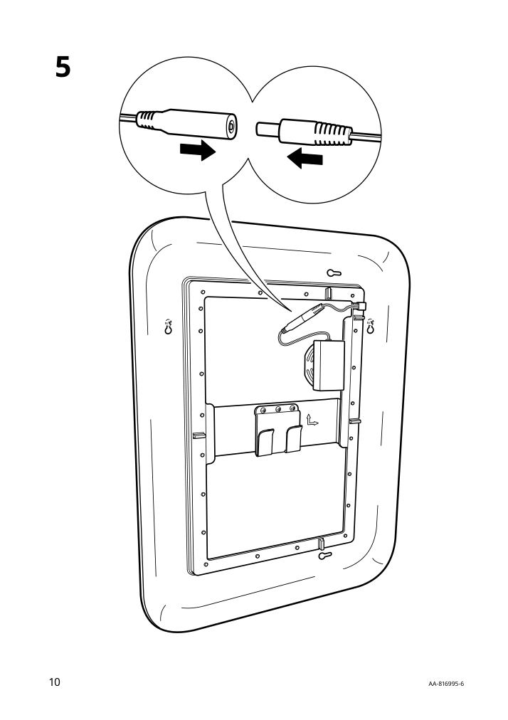 Assembly instructions for IKEA Storjorm mirror with built in light white | Page 10 - IKEA GODMORGON/TOLKEN / TÖRNVIKEN bathroom furniture, set of 6 294.900.84