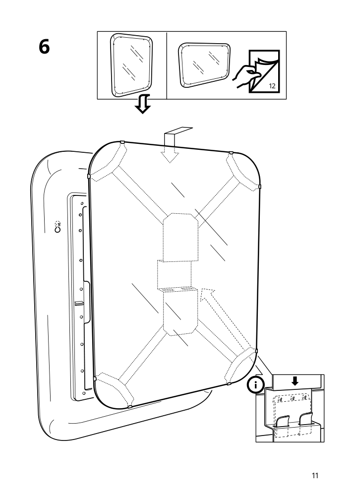 Assembly instructions for IKEA Storjorm mirror with built in light white | Page 11 - IKEA GODMORGON/TOLKEN / TÖRNVIKEN bathroom furniture, set of 6 294.900.84