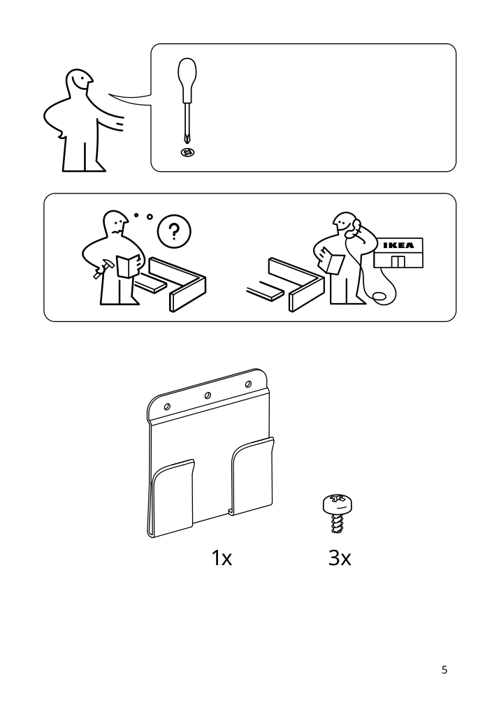 Assembly instructions for IKEA Storjorm mirror with built in light white | Page 5 - IKEA GODMORGON/TOLKEN / TÖRNVIKEN bathroom furniture, set of 6 294.900.84