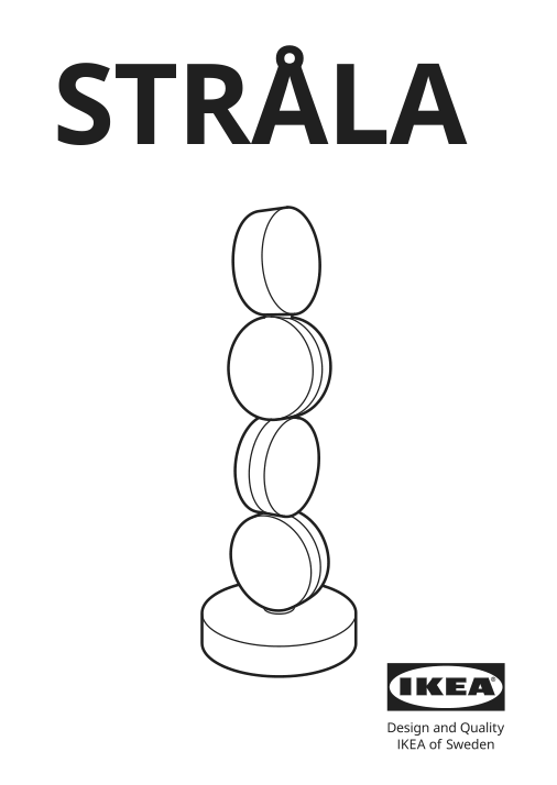 Assembly instructions for IKEA Strala led decorative table lamp battery operated white | Page 1 - IKEA STRÅLA LED decorative table lamp 305.628.62