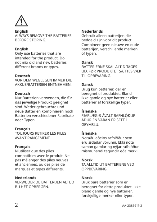 Assembly instructions for IKEA Strala led decorative table lamp battery operated white | Page 2 - IKEA STRÅLA LED decorative table lamp 305.628.62