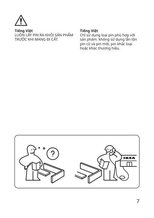 Assembly instructions for IKEA Strala led decorative table lamp battery operated white | Page 7 - IKEA STRÅLA LED decorative table lamp 305.628.62