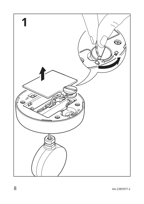 Assembly instructions for IKEA Strala led decorative table lamp battery operated white | Page 8 - IKEA STRÅLA LED decorative table lamp 305.628.62