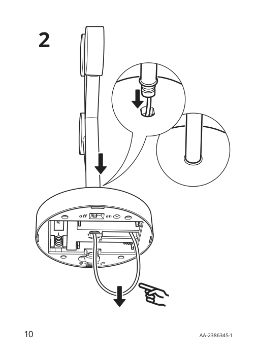 Assembly instructions for IKEA Strala led decorative table lamp battery operated white | Page 10 - IKEA STRÅLA LED decorative table lamp 405.628.47