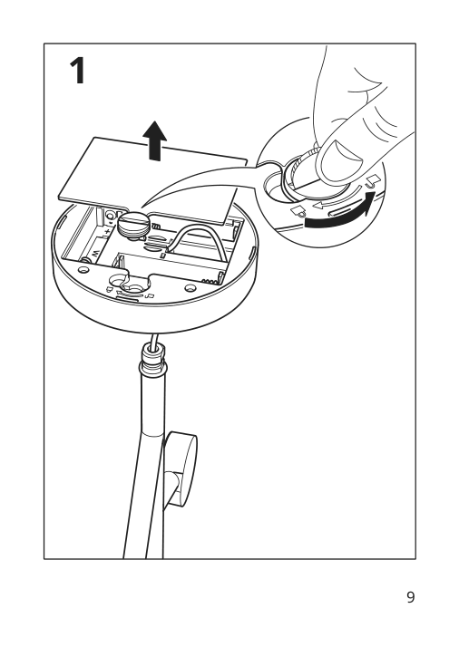 Assembly instructions for IKEA Strala led decorative table lamp battery operated white | Page 9 - IKEA STRÅLA LED decorative table lamp 405.628.47