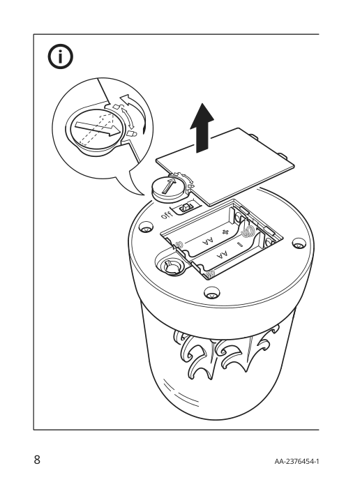 Assembly instructions for IKEA Strala led decorative table lamp dome forest battery operated | Page 8 - IKEA STRÅLA LED decorative table lamp 205.629.33