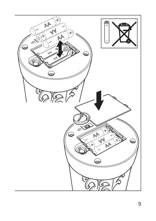 Assembly instructions for IKEA Strala led decorative table lamp dome forest battery operated | Page 9 - IKEA STRÅLA LED decorative table lamp 205.629.33