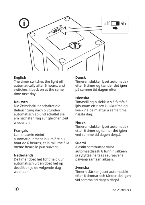 Assembly instructions for IKEA Strala led decorative table lamp house battery operated green | Page 10 - IKEA STRÅLA LED decorative table lamp 005.629.48