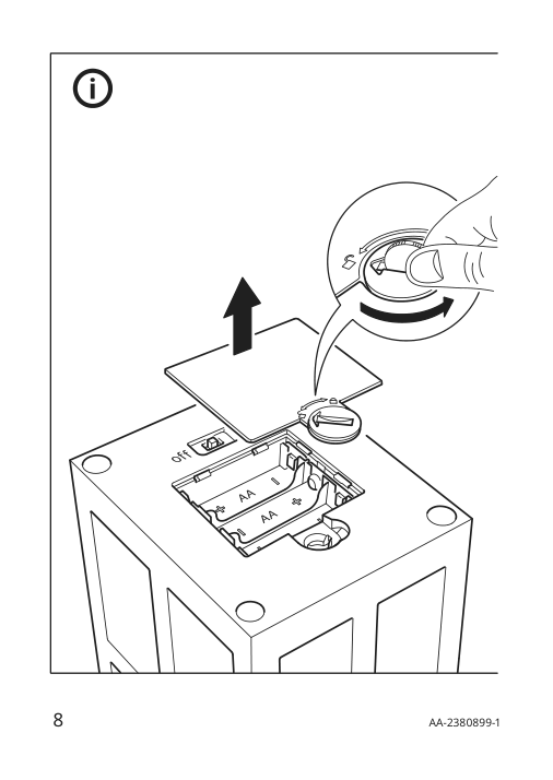 Assembly instructions for IKEA Strala led decorative table lamp house battery operated green | Page 8 - IKEA STRÅLA LED decorative table lamp 005.629.48