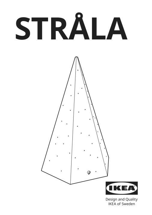 Assembly instructions for IKEA Strala led decorative table lamp tree battery operated | Page 1 - IKEA STRÅLA LED decorative table lamp 905.627.55