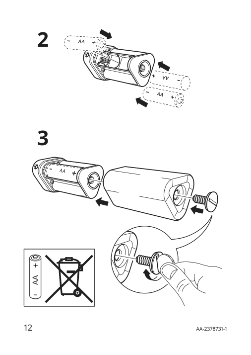 Assembly instructions for IKEA Strala led lighting chain with 15 lights battery operated hat | Page 12 - IKEA STRÅLA LED lighting chain with 15 lights 705.627.04