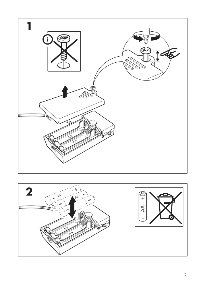 Assembly instructions for IKEA Strala led pendant lamp battery operated candy cane | Page 3 - IKEA STRÅLA LED pendant lamp 104.430.78