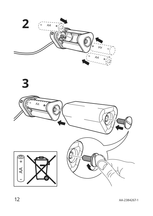 Assembly instructions for IKEA Strala led pendant lamp battery operated ring shaped white | Page 12 - IKEA STRÅLA LED pendant lamp 605.629.74