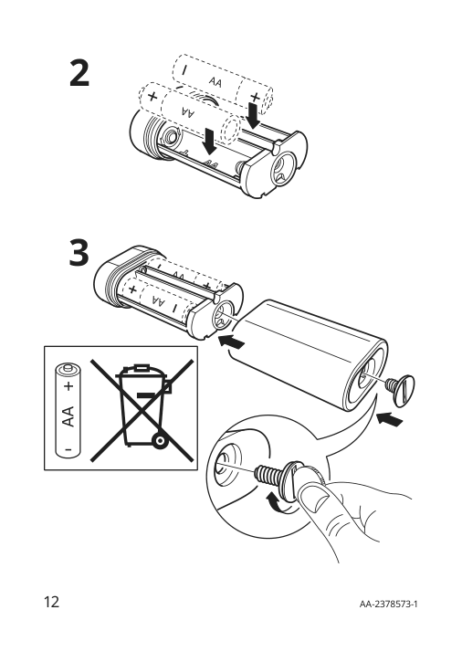 Assembly instructions for IKEA Strala led string light with 12 lights battery operated house | Page 12 - IKEA STRÅLA LED string light with 12 lights 805.626.85