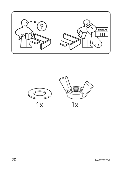 Assembly instructions for IKEA Strala led table lamp white | Page 20 - IKEA STRÅLA LED table lamp 505.628.56