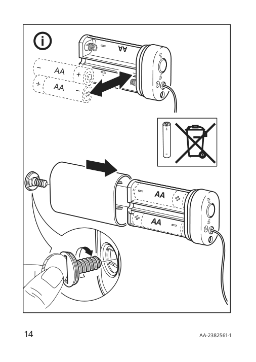 Assembly instructions for IKEA Strala led wreath battery operated artificial | Page 14 - IKEA STRÅLA LED wreath 505.629.98