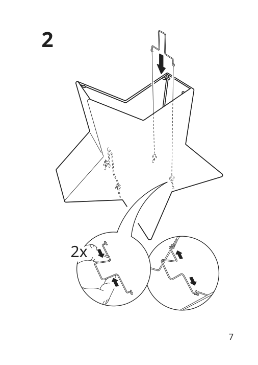 Assembly instructions for IKEA Strala table lamp star shaped white | Page 7 - IKEA STRÅLA table lamp 505.633.18