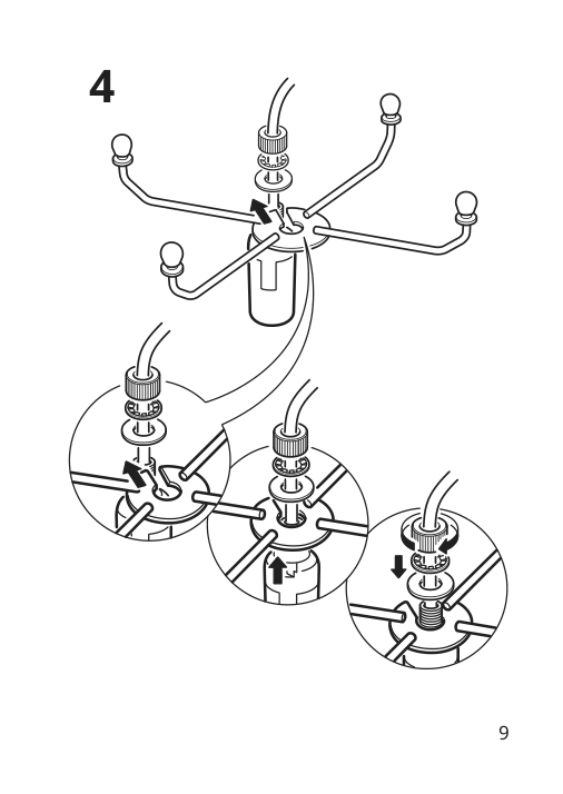 Assembly instructions for IKEA Strala table lamp star shaped white | Page 9 - IKEA STRÅLA table lamp 505.633.18