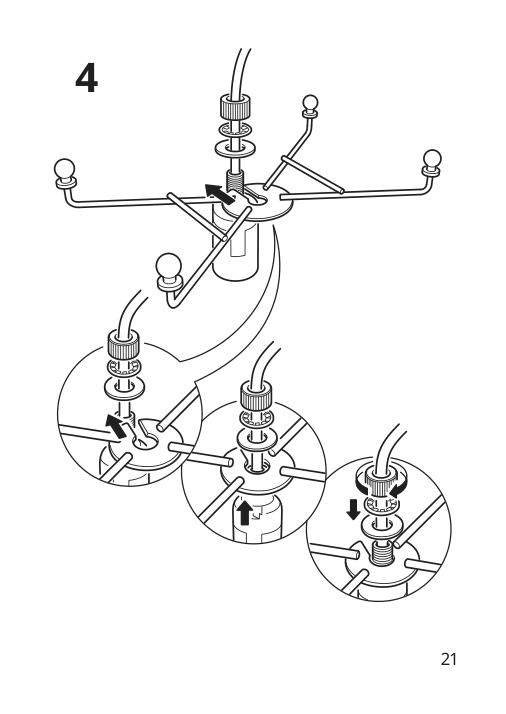 Assembly instructions for IKEA Strala table lamp tree shaped white | Page 21 - IKEA STRÅLA table lamp 405.629.65