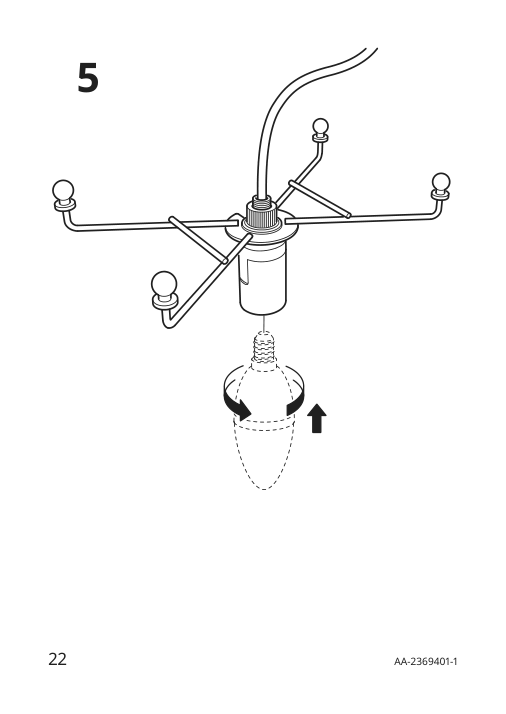 Assembly instructions for IKEA Strala table lamp tree shaped white | Page 22 - IKEA STRÅLA table lamp 405.629.65