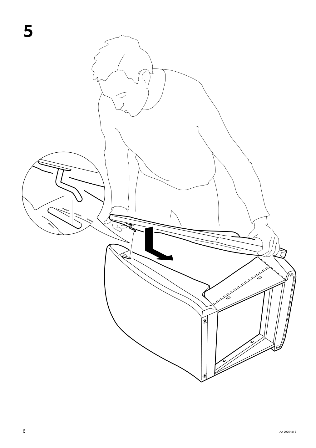 Assembly instructions for IKEA Strandmon childrens armchair vissle gray | Page 6 - IKEA STRANDMON children's armchair 703.925.42