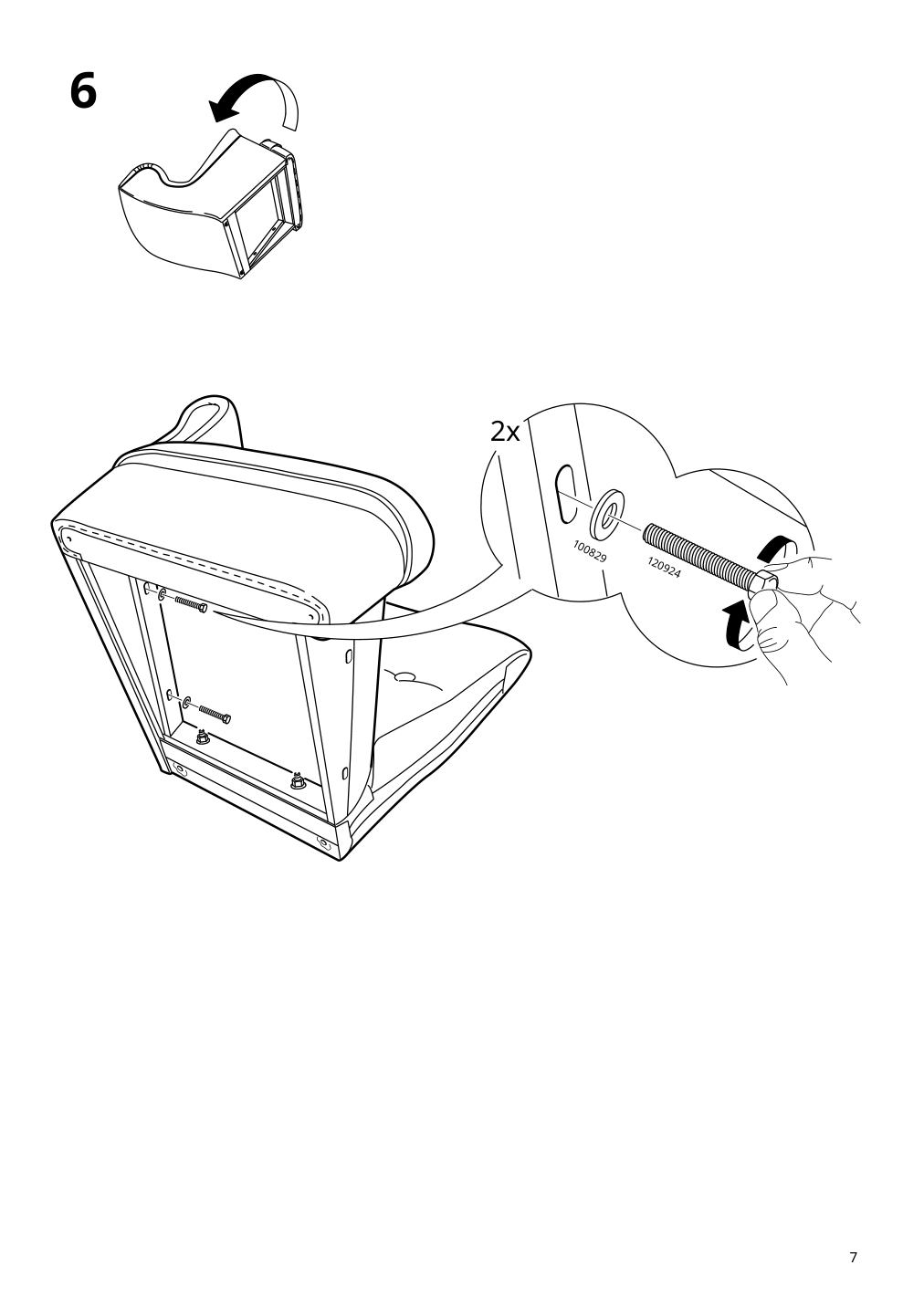 Assembly instructions for IKEA Strandmon childrens armchair vissle gray | Page 7 - IKEA STRANDMON children's armchair 703.925.42