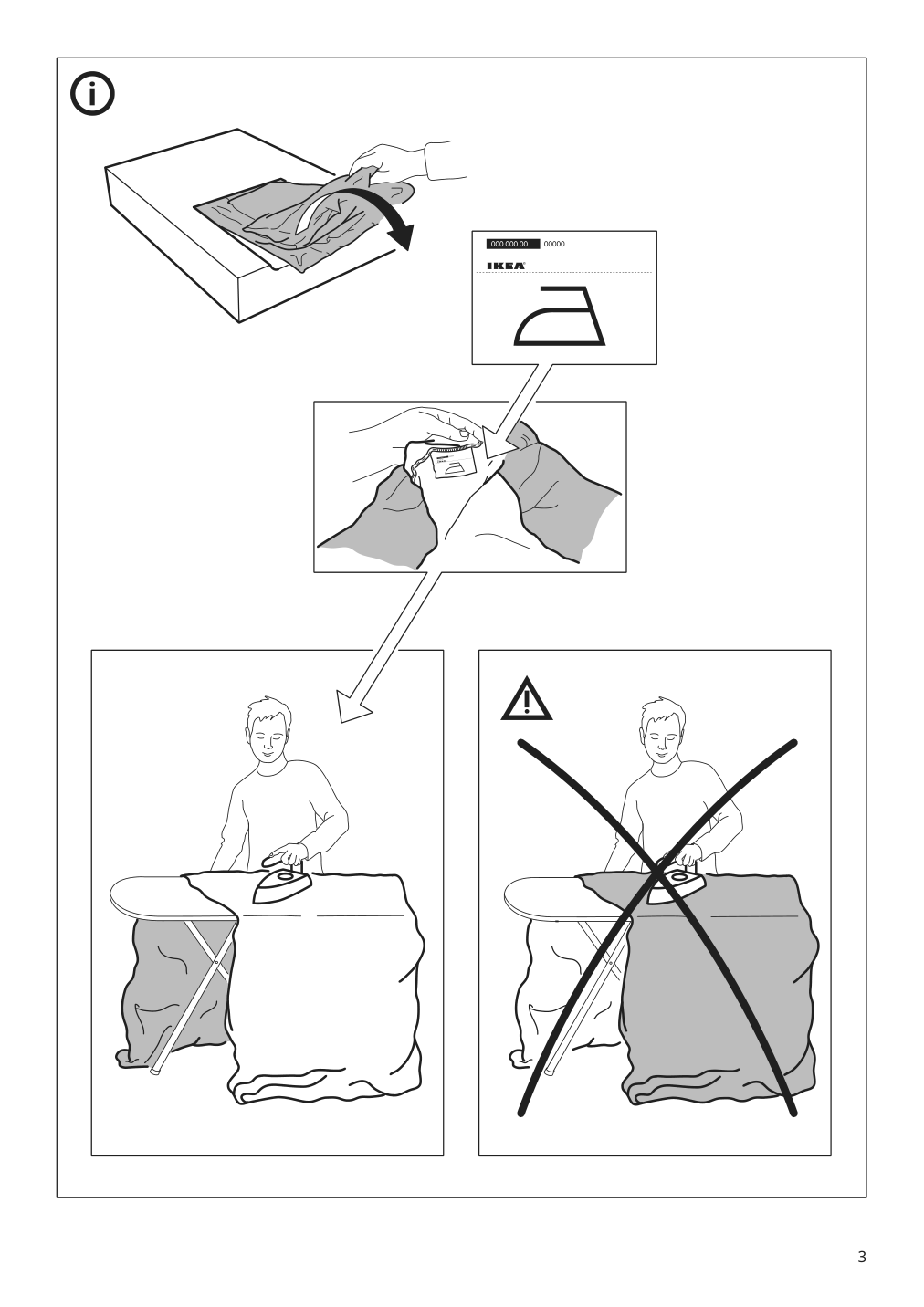 Assembly instructions for IKEA Strandmon slipcover for ottoman risane natural | Page 3 - IKEA STRANDMON slipcover for ottoman 505.118.38