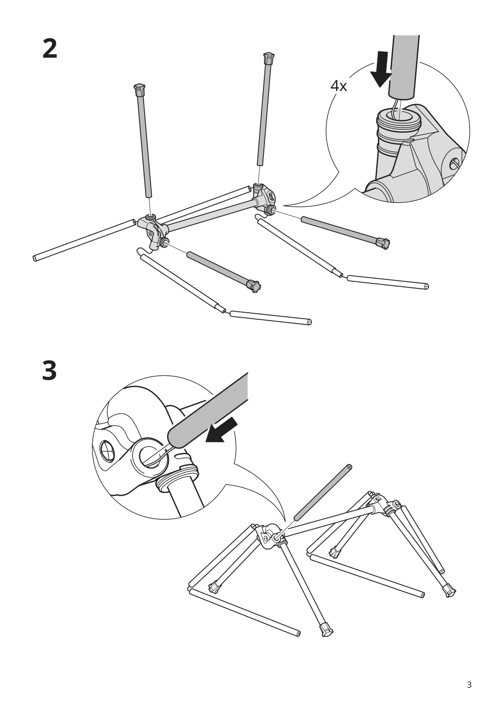 Assembly instructions for IKEA Strandoen folding chair green | Page 3 - IKEA STRANDÖN folding chair 805.758.43