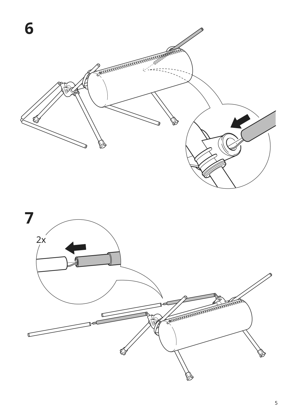 Assembly instructions for IKEA Strandoen folding chair green | Page 5 - IKEA STRANDÖN folding chair 805.758.43