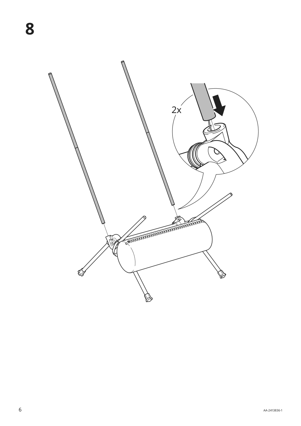 Assembly instructions for IKEA Strandoen folding chair green | Page 6 - IKEA STRANDÖN folding chair 805.758.43