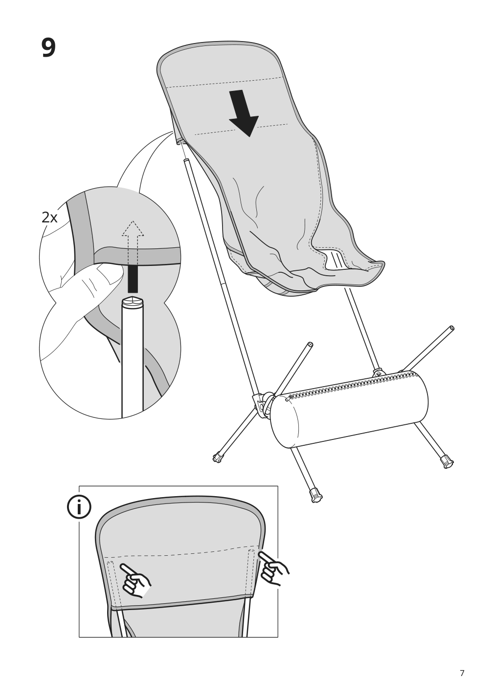 Assembly instructions for IKEA Strandoen folding chair green | Page 7 - IKEA STRANDÖN folding chair 805.758.43