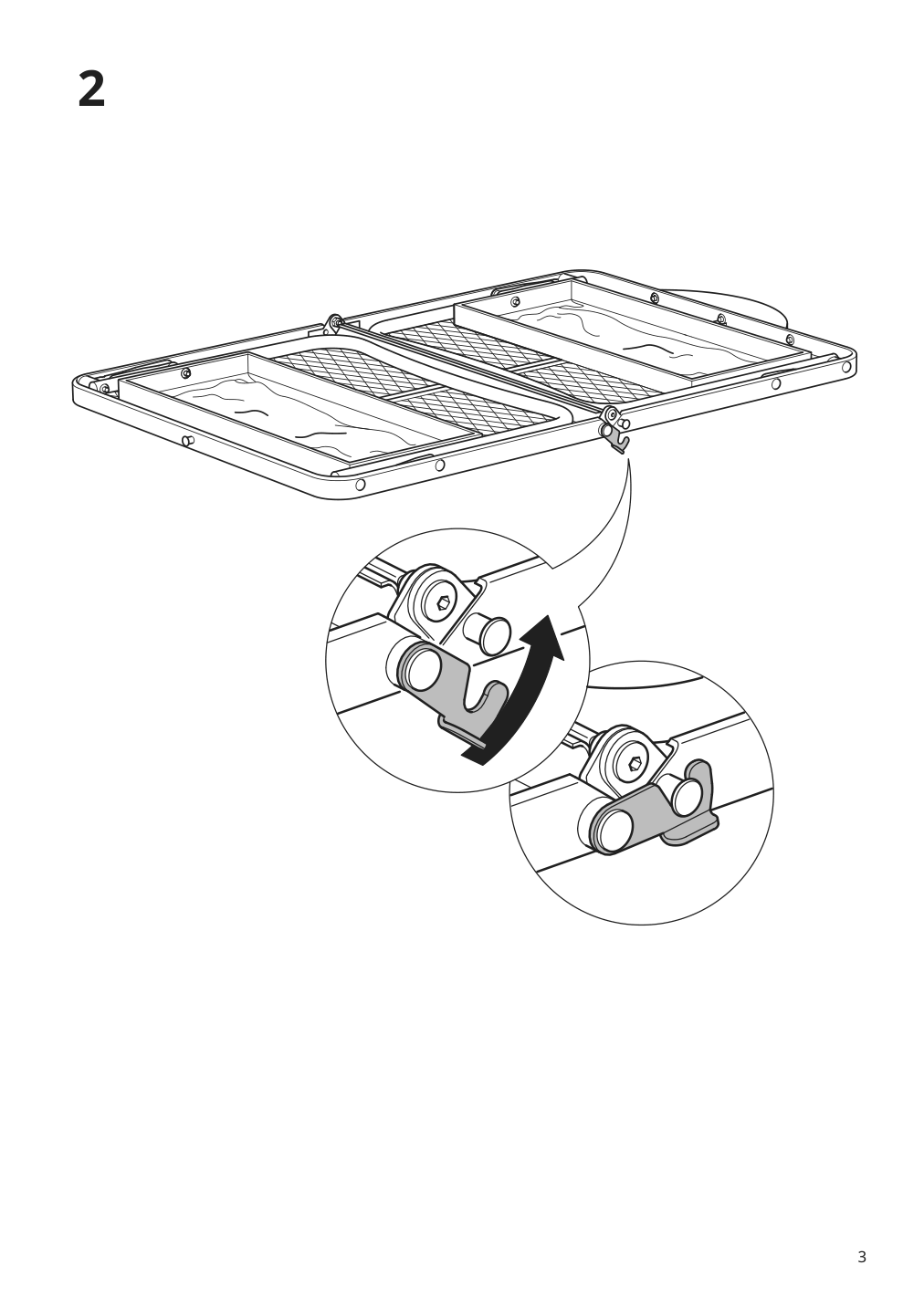 Assembly instructions for IKEA Strandoen folding table blue | Page 3 - IKEA STRANDÖN folding table 205.758.36