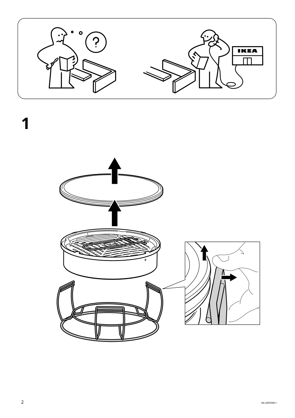 Assembly instructions for IKEA Strandoen grill charcoal green | Page 2 - IKEA STRANDÖN grill 705.758.48