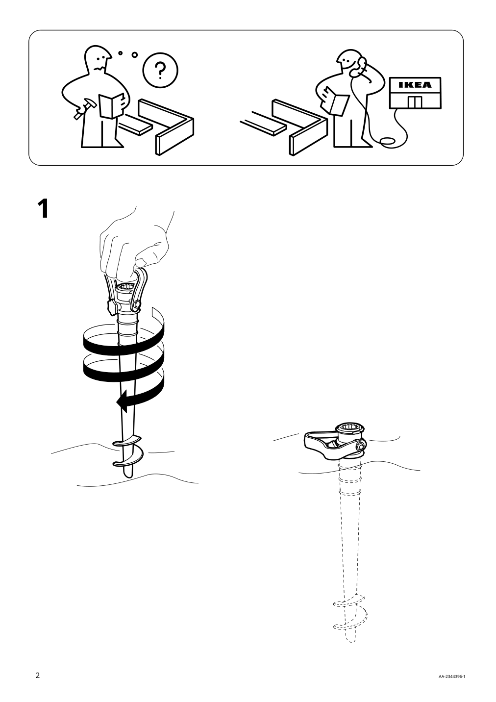 Assembly instructions for IKEA Strandoen umbrella yellow white dotted | Page 2 - IKEA STRANDÖN umbrella 705.227.65