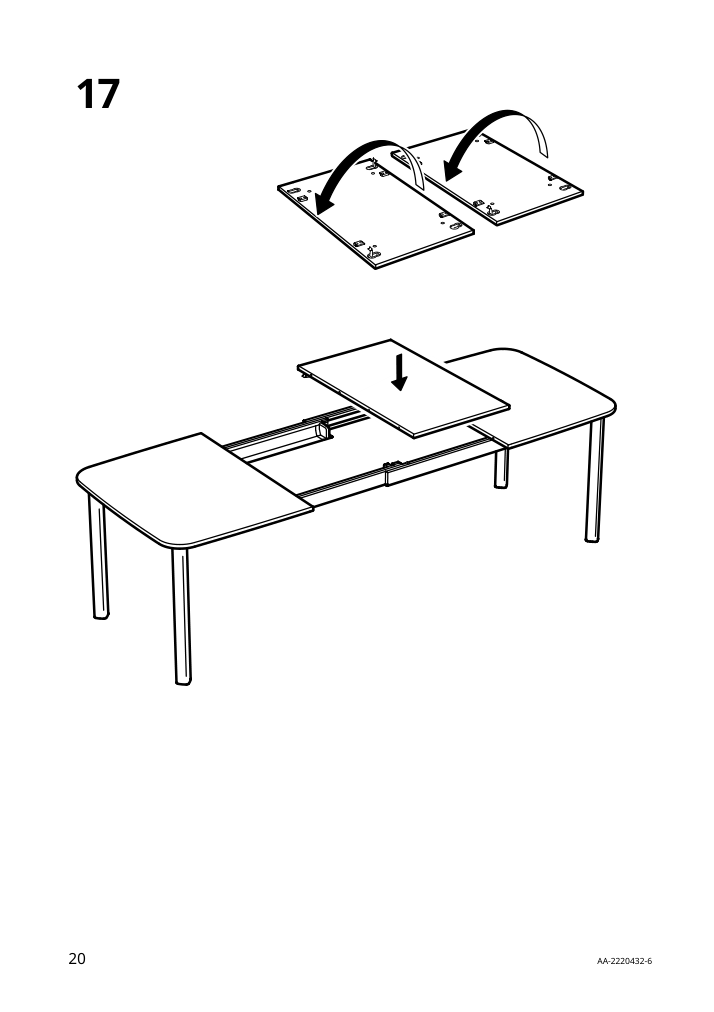 Assembly instructions for IKEA Strandtorp extendable table brown | Page 20 - IKEA STRANDTORP / TOBIAS table and 4 chairs 494.848.93